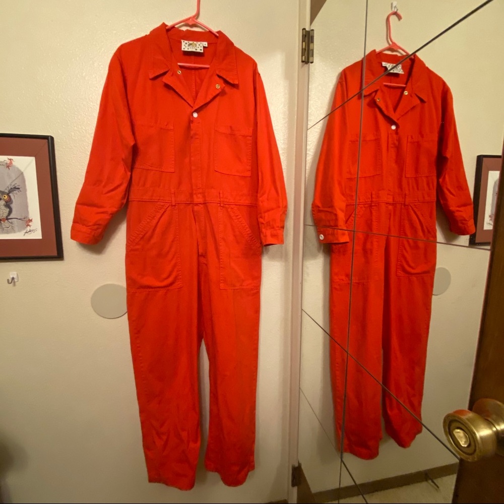 Big Bud Press Everyday Jumpsuit, Mustang Red NWT